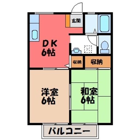 鶴田駅 徒歩32分 2階の物件間取画像